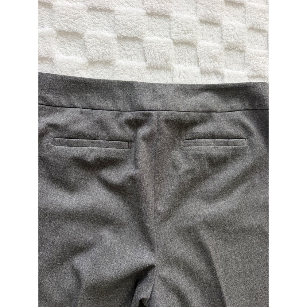 Talbots Petites Gray Wool Blend Side Zip Dress Pants Size 10P Straight Leg -EUC - Picture 8 of 14
